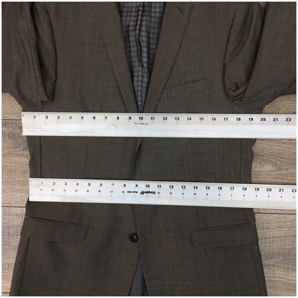Ben‎ Sherman Mens Blazer Sport Coat Casual Jacket Size 40L Two Button Wool Suits